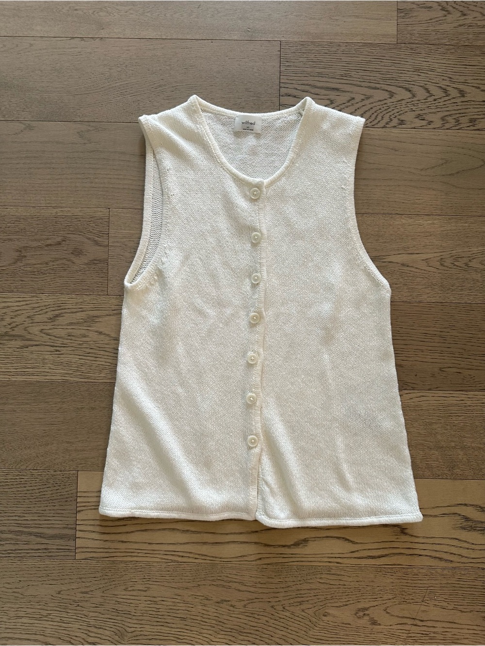 Aritzia Button Up Sweater Vest